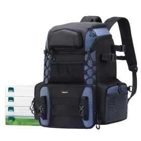 Piscifun  Fishing Tackle Backpack with 4 Boxes