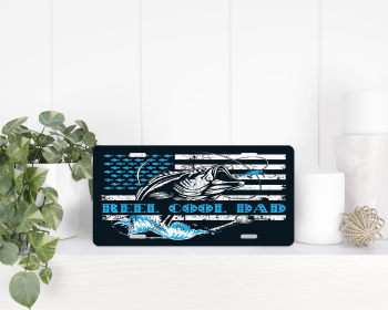 Reel Cool Dad Fishing|License Plate
