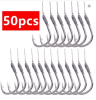 5Pack/50 Hooks Fishs Tool Tied Good Strong Horse Line Double Hook Pair Hook Fishs Hooks Fishing Gear Accessories Sub-line Hooks