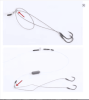 5Pack/50 Hooks Fishs Tool Tied Good Strong Horse Line Double Hook Pair Hook Fishs Hooks Fishing Gear Accessories Sub-line Hooks