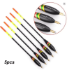 5pcs/lot Wood Balsa Fishing Float Shallow Water Ice Flotteur Peche Bobbers Wooden Fish Float Fishing Accessories Tackle