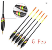 5pcs/lot Wood Balsa Fishing Float Shallow Water Ice Flotteur Peche Bobbers Wooden Fish Float Fishing Accessories Tackle