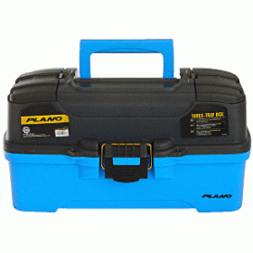 Plano 3-Tray Tackle Box w/Dual Top Access - Smoke &amp; Bright Blue
