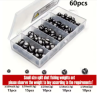 60/120pcs Fishing Weights Kit