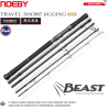 Noeby-Beast Travel Shore Jigging Fishing Rod, Boarding Spinning Rods, Fuji Set, Sea Fishing Rods, 2.7m, 2.9m, 5 Section Lure 80g