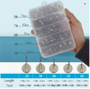 210pcs/set Fishing Swivels Snap by Ackibbik