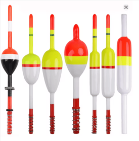 7PCS Wood Slip Bobbers Fishing Floats and Bobbers Fishing Spring Stick Float Bobbers for Crappie Bass Panfish Walleye Fishing
