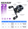 SEASIR Cast-X Baitcasting Reel 7.3:1 HS Gear Ratio Aluminum Double Spool Carbon Grip Metal BFS Micro Fresh Seawater Fishing Coil