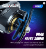 SEASIR Cast-X Baitcasting Reel 7.3:1 HS Gear Ratio Aluminum Double Spool Carbon Grip Metal BFS Micro Fresh Seawater Fishing Coil