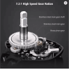 Black Baitcaster Reel Portable Black Fishing Reel Lightweight Fishing Accessories User Friendly Fishing Reel For Fishing