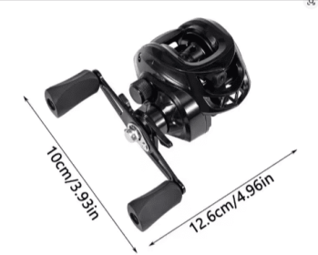 Black Baitcaster Reel Portable Black Fishing Reel Lightweight Fishing Accessories User Friendly Fishing Reel For Fishing