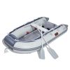VEVOR Inflatable Dinghy Boat, 4-Person Transom Sport Tender Boat, with Marine Wood Floor and Adjustable Aluminum Bench, 1000 lbs Inflatable Fishing Bo