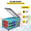 VEVOR Portable Refrigerator 37 Quart(35 Liter),12 Volt Refrigerator App Control(-4°F~68°F), Car Refrigerator Dual Zone with 12/24v DC & 110-240v AC fo