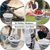 Collapsible Bucket with Handle, 10L (2.6 Gallon) Foldable Portable Plastic Mop Cleaning Bucket Household Water Supplies for Indoor Outdoor Camping Fis