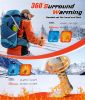 Heated Set Rechargeable - Heated Socks and Hand Warmers for Men - 2 Packs 6000mAh Electric Foot Warmers - Gifts for Camping, Hunting, Fishing and Outd