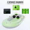VEVOR Inflatable Boat, 2-Person Inflatable Fishing Boat, Strong PVC Portable Boat Raft Kayak, Includes 45.6 in Aluminum Oars, High-Output Pump and Fis
