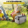 VEVOR Portable Refrigerator 37 Quart(35 Liter),12 Volt Refrigerator App Control(-4°F~68°F), Car Refrigerator Dual Zone with 12/24v DC & 110-240v AC fo