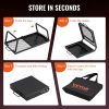 VEVOR Folding Campfire Grill, Heavy Duty Steel Mesh Grate, 22.4" Portable Camping Grates Over Fire Pit, Camp Fire Cooking Equipment with Legs Carrying