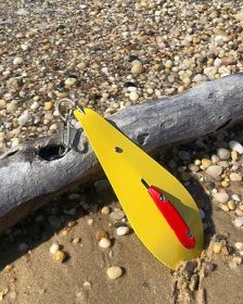 Reliabel Spoon 10"  Banana Yellow  Bunker Spoon Lure