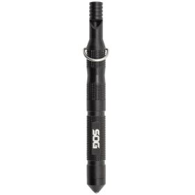 accSOG Flint with Safety Whistle Fire Starter Tinder Compartment and Carbide Glass Breaker 4.3" Over