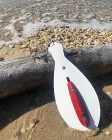 Reliabel Spoon  8" Bright White Bunker Spoon Lure