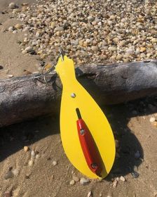 Reliabel Spoon  8"  Banana Yellow  Bunker Spoon Lure