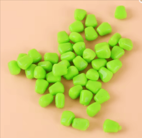 100 pcs Fake Soft Silicone Fishing Lure Grass Carp Baits Corn Kernels Jig The Smell Of Artificial Bait Tackle Set (Color: Yellow)