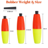 100Pcs Catfish Fishing float Slip Bobbers