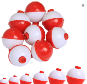 10Pcs Fishing Bobbers Hard ABS (Color: 0.75inch 10Pcs)