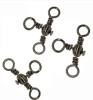 10pcs/lot 3 Way Fishing Swivels Connector Bearing Barrel Rolling Hooks Cross Line Barrel Swivels Connector Fishhook Carp Pesca