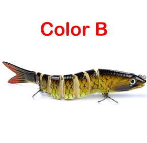 Pike Fishing Lures Artificial Multi Jointed Sections Hard Bait (Option: B)