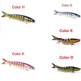 Pike Fishing Lures Artificial Multi Jointed Sections Hard Bait (Option: 5PCS Set A)