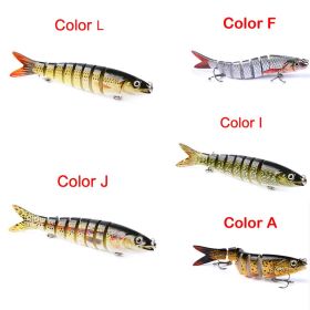 Pike Fishing Lures Artificial Multi Jointed Sections Hard Bait (Option: 5PCS Set B)