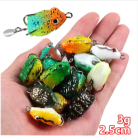 2.5cm/3g Mini Thunder Frog Soft Fishing Lures (Color: 8, size: 2.5cm 3g)