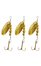 Old School Spinners (Color: Gold, size: 4)
