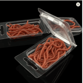 20Pcs Simulation Earthworm (size: 10cm)