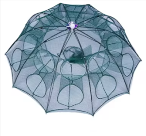 24/20/16/12/10/8/6/4 Holes Portable Fishing Net (Color: 20 HOLES)