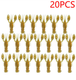 20pcs Crawfish Artificial Bait Shrimp Lobster Claw (size: C5)