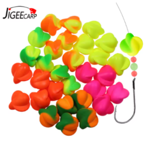 20pcs Fishing Foam Float Fishing Bobber Buoys Walleye Spin Floats (Color: 20pc Orange)