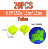 20pcs Fishing Foam Float Fishing Bobber Buoys Walleye Spin Floats