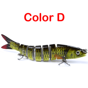 Pike Fishing Lures Artificial Multi Jointed Sections Hard Bait (Option: D)