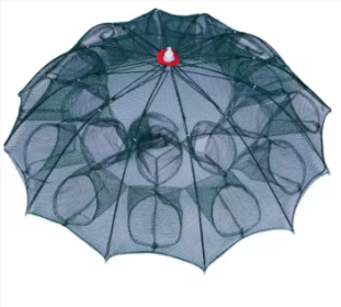 24/20/16/12/10/8/6/4 Holes Portable Fishing Net (Color: 24 HOLES)