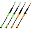 Carbon Telescopic Spinning Baitcasting Fishing Rod