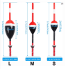 3pcs Slip Bobbers for Fishing
