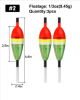 3pcs Slip Bobbers for Fishing Floats Wooden