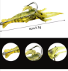 4/10PCS Fake Shrimp Road Bait with Hooks