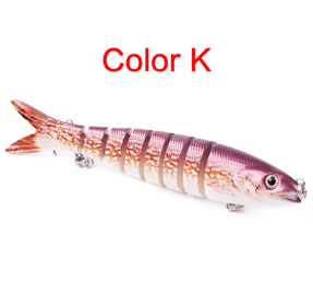 Pike Fishing Lures Artificial Multi Jointed Sections Hard Bait (Option: K)