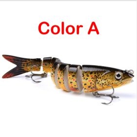 Pike Fishing Lures Artificial Multi Jointed Sections Hard Bait (Option: A)