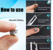 50/100Pcs Removable Split Shot Fishing Weights