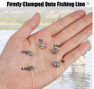 50/100Pcs Removable Split Shot Fishing Weights
